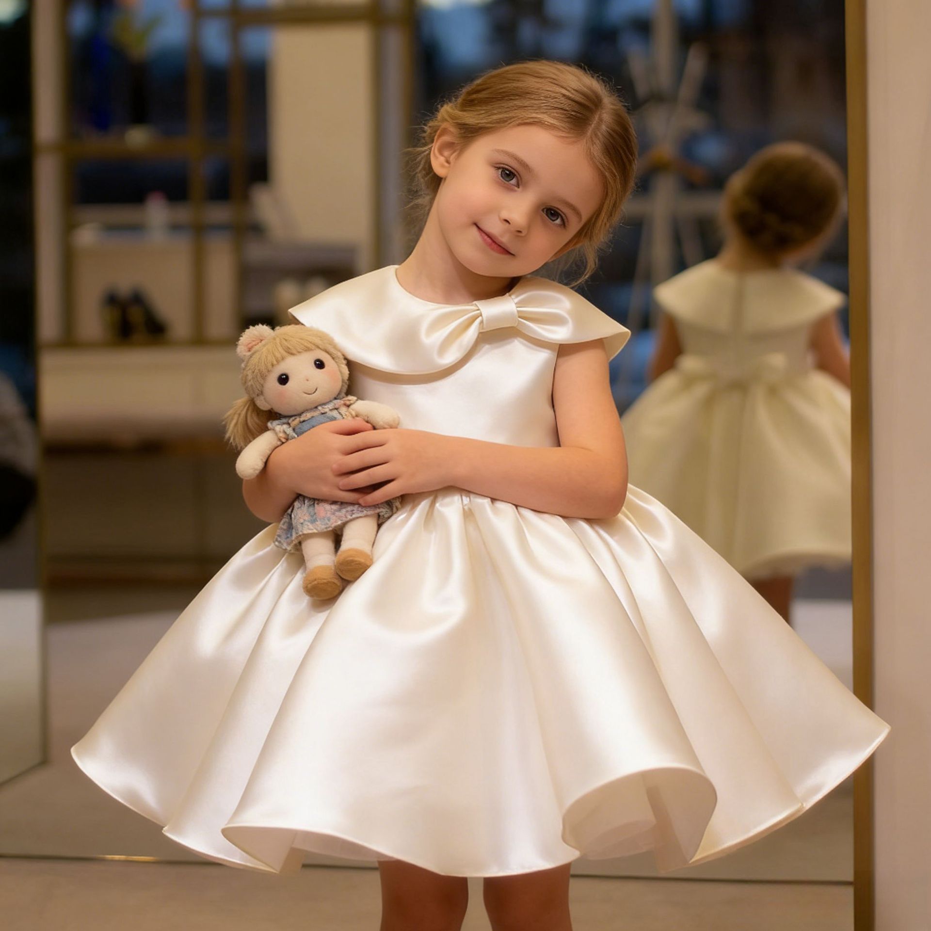 Baby Clothing High End - ชุดเดรสเด็กผู้หญิงอายุหนึ่งขวบสุดหรูสำหรับถ่ายรูปวันเกิด ชุดเจ้าหญิงดอกไม้สุดอินเทรนด์