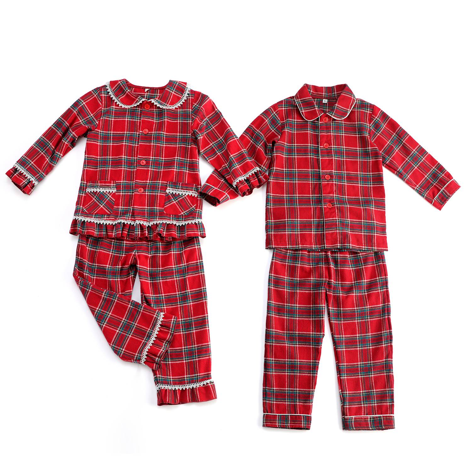 Baby Clothing Dividers - ผ้าสักหลาดเด็กเด็กชายและเด็กหญิงเสื้อผ้าเด็กชุดนอนวันหยุดพี่น้องดูครอบครัวจับคู่ชุดนอนนัวเนียชุด