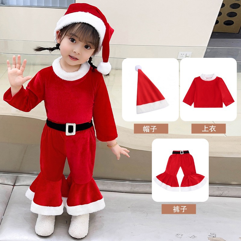 Baby Clothing Usa - เสื้อผ้าเด็กสำหรับเทศกาลคริสต์มาส, ชุดสำหรับการแสดงในวันหยุดสำหรับเด็กชายและเด็กหญิง, ชุดสำหรับถ่ายภาพสำหรับเด็กทารกและเด็กเล็ก, ชุดซานตาคลอสและเอลฟ์