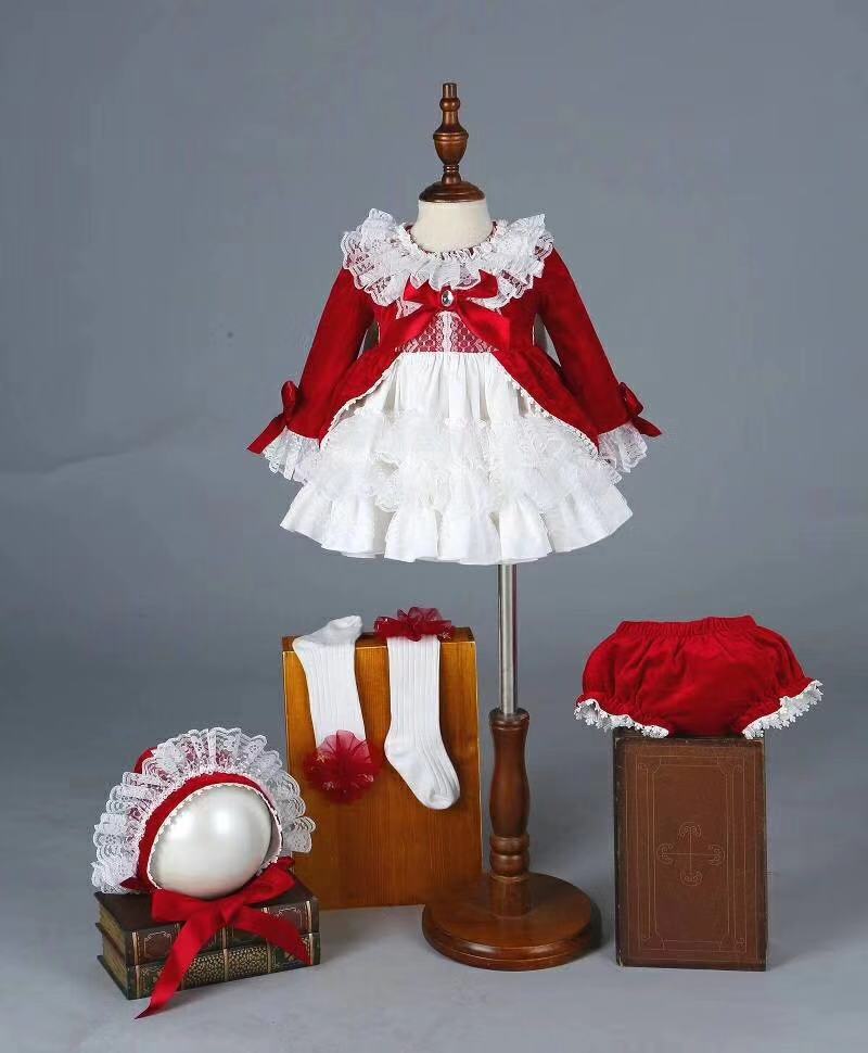 4 ชิ้นเด็กสาวฤดูใบไม้ร่วงฤดูหน - Baby Clothing Dresser บทวิจารณ์และราคา