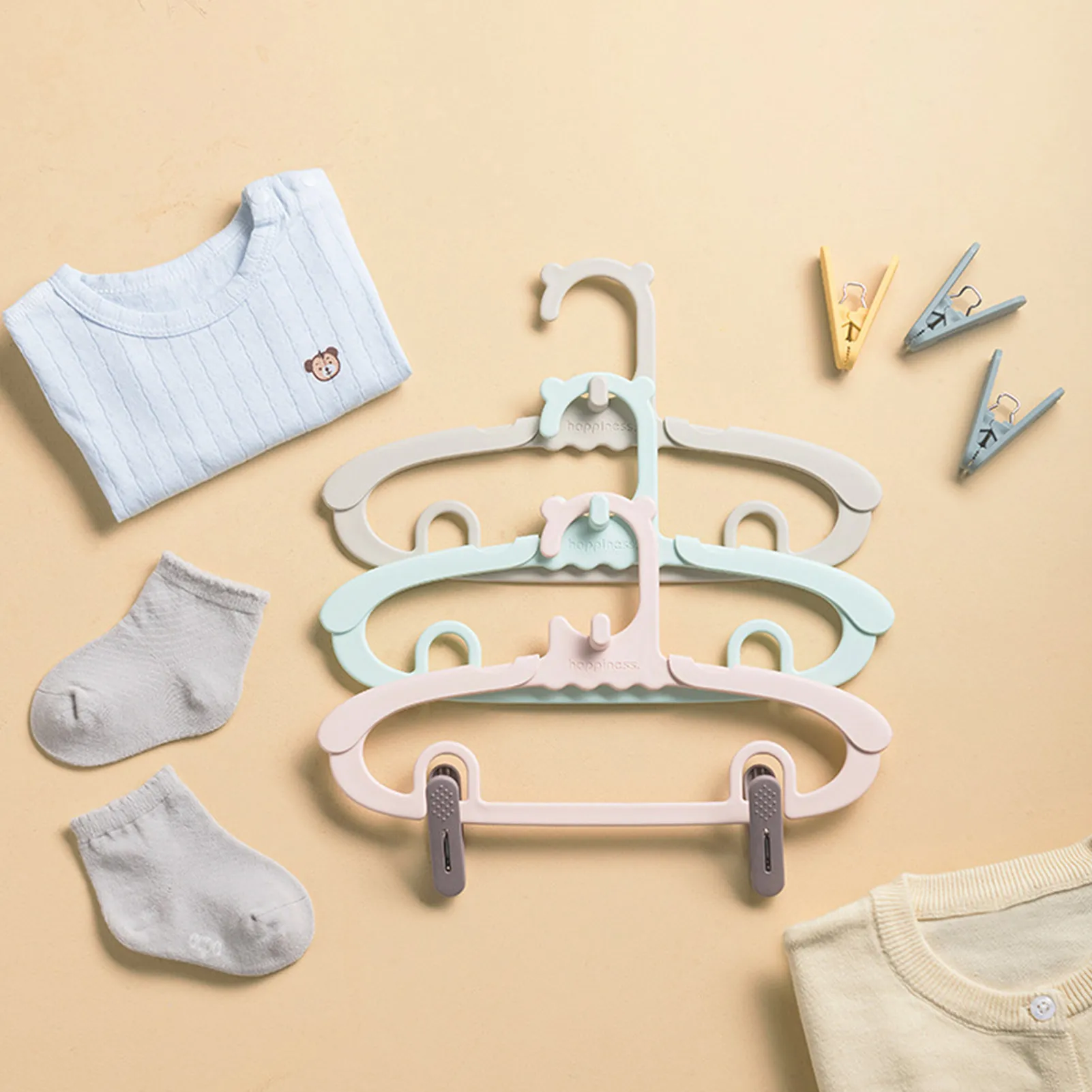 ราวแขวนเสื้อผ้าเด็กแบบปรับได้  - Baby Clothing Hanging Rack บทวิจารณ์และราคา