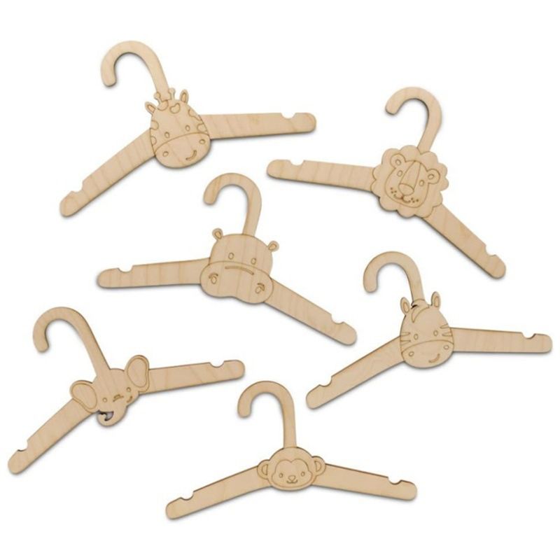 ABJI-20PCS ไม้แขวนเสื้อผ้าไม้แ - Baby Clothing Hanging Rack บทวิจารณ์และราคา