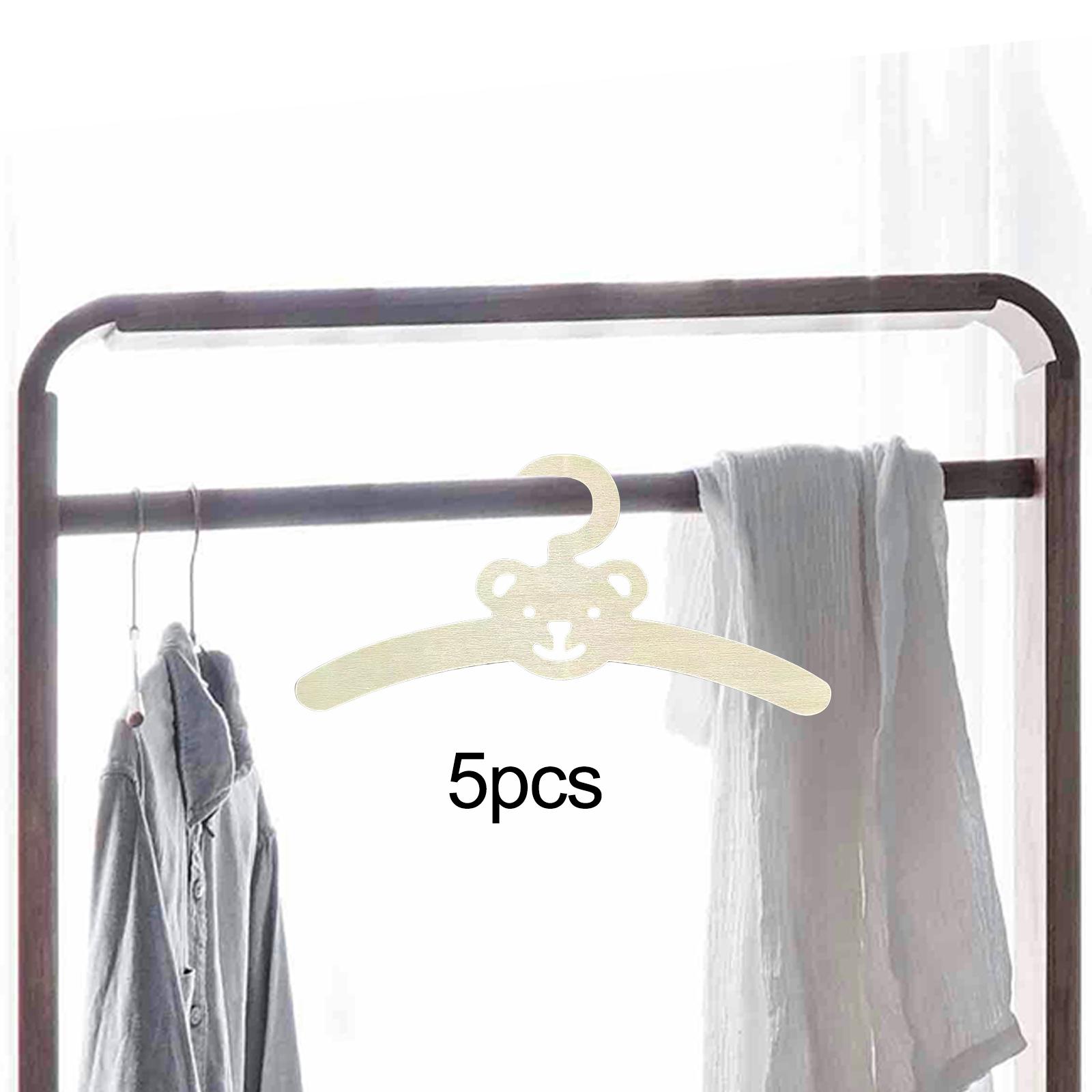 5 ชิ้น ไม้แขวนเสื้อผ้าเด็ก ไม้ - Baby Clothing Hanging Rack บทวิจารณ์และราคา
