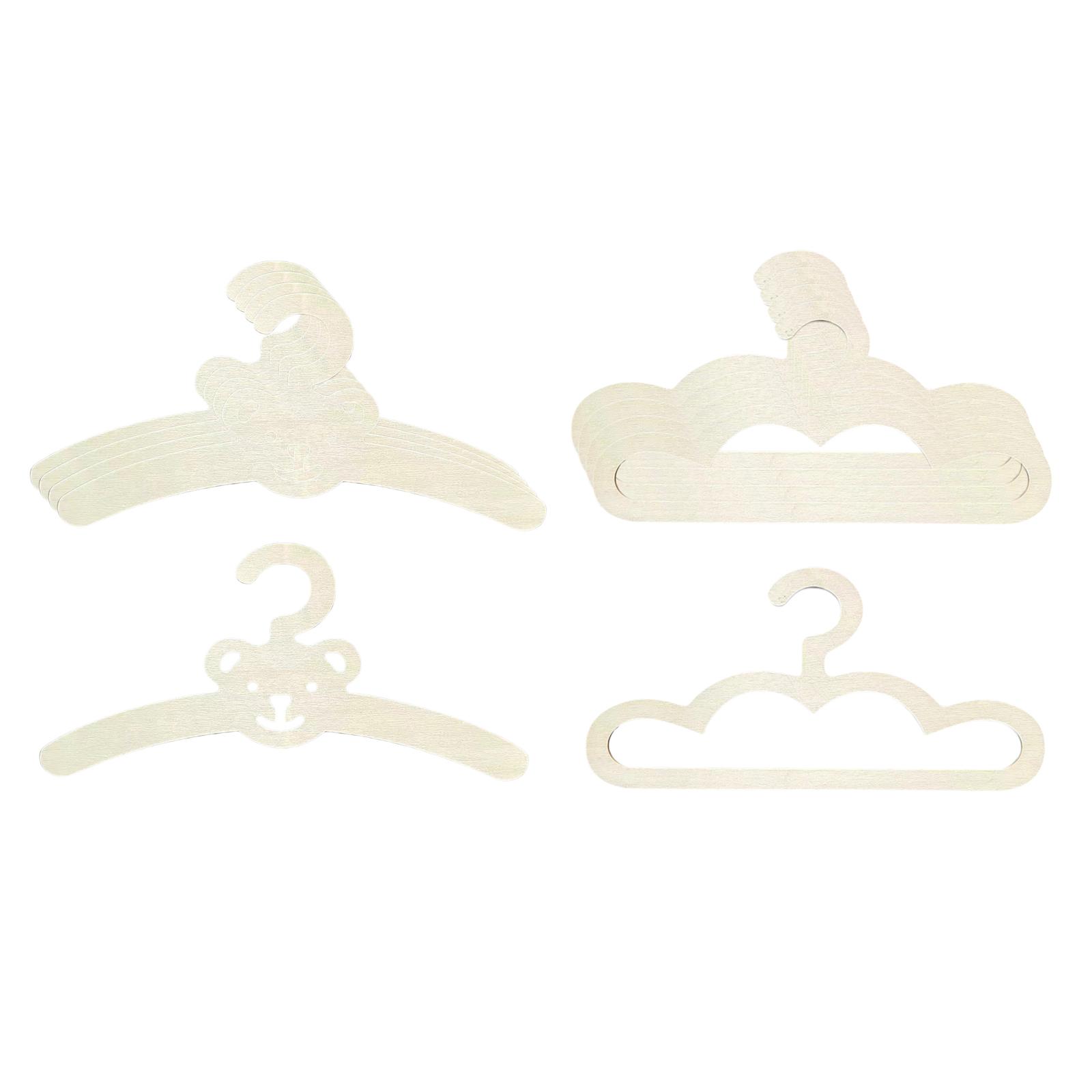 5 ชิ้น ไม้แขวนเสื้อผ้าเด็ก ไม้ - Baby Clothing Hanging Rack บทวิจารณ์และราคา