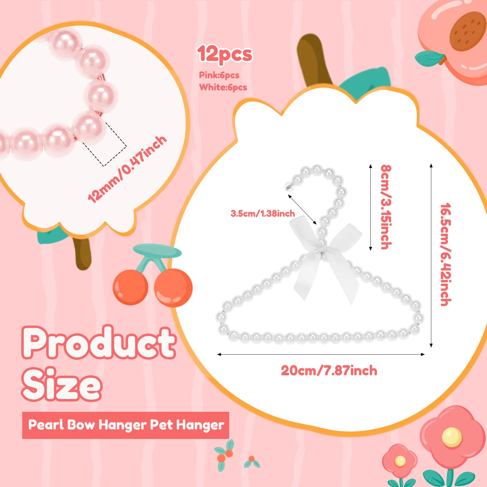 ไม้แขวนเสื้อมุก 12 ชิ้นสำหรับเ - Baby Clothing Dividers บทวิจารณ์และราคา