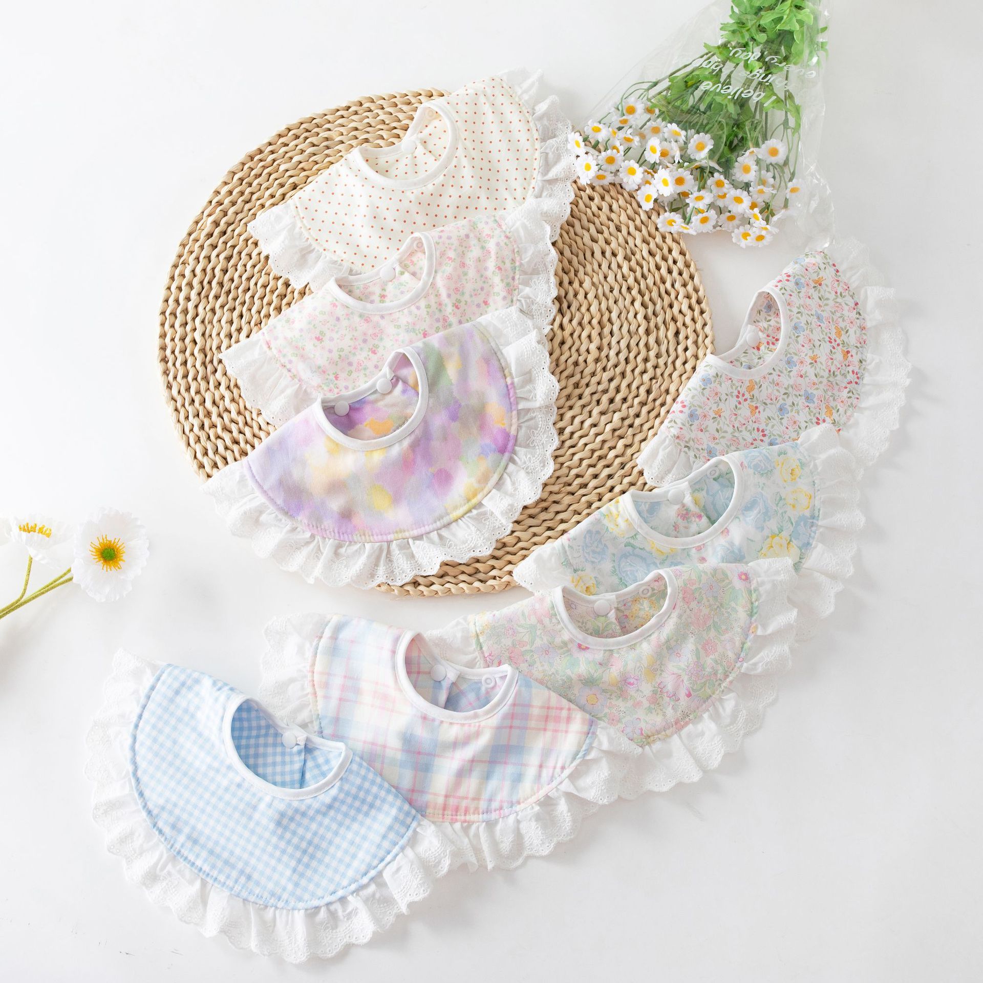 ผ้ากันเปื้อนเด็กผ้าฝ้ายลินินให - Baby Clothing Dividers บทวิจารณ์และราคา
