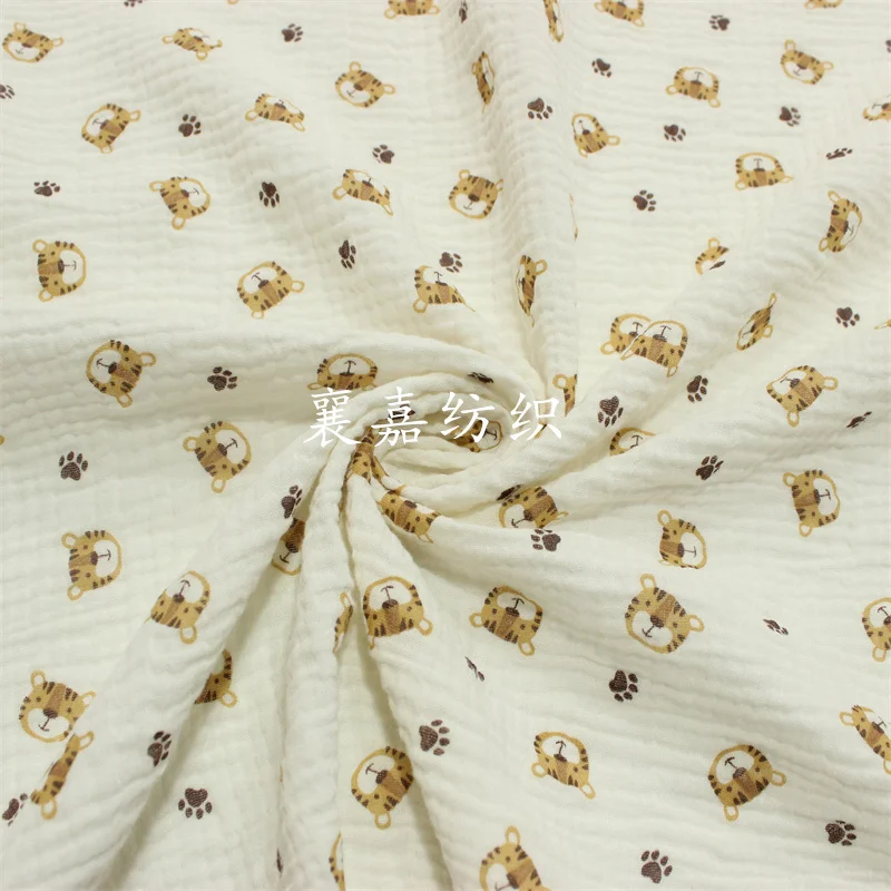 100X135 ซม.ผ้าฝ้าย Crepe Tiger - Baby Clothing Organic บทวิจารณ์และราคา